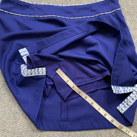 Vineyard Vines Skort Womens 6 Royal Breeze Stretch Performance Side Zip Pockets - Picture 4 of 11